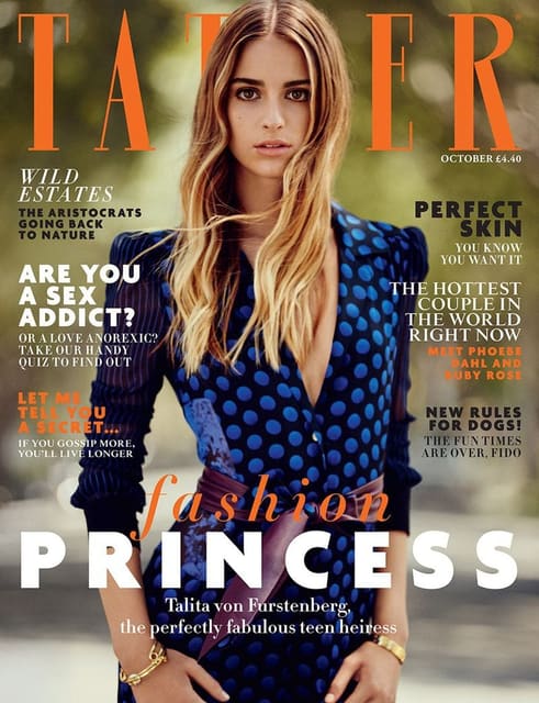 Tatler October 2015 Cover — Tatler U.K.