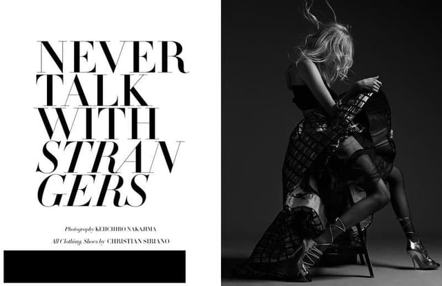 NEVER TALK WITH STRANGERS — TWELV Magazine