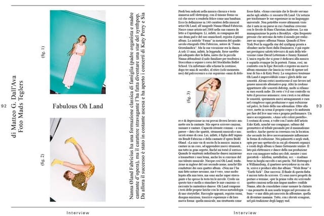 Fabulous Oh Land — L'Officiel Italia