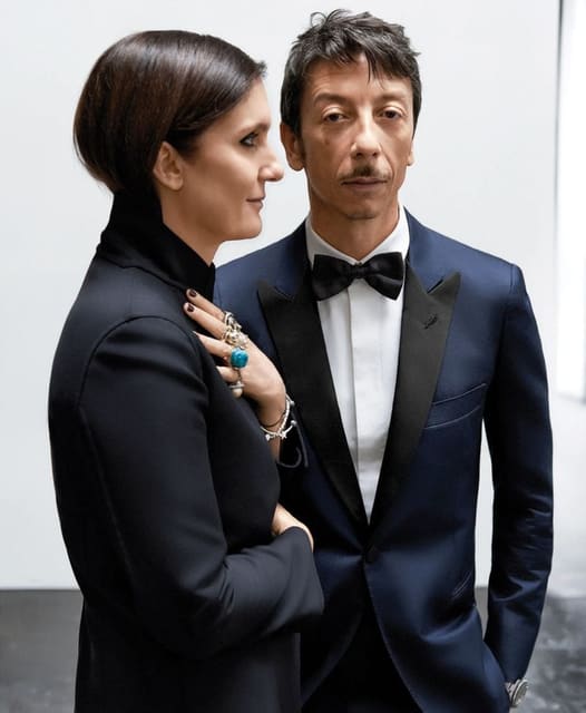 Maria Grazia Chiuri and Pierpaolo Piccioli