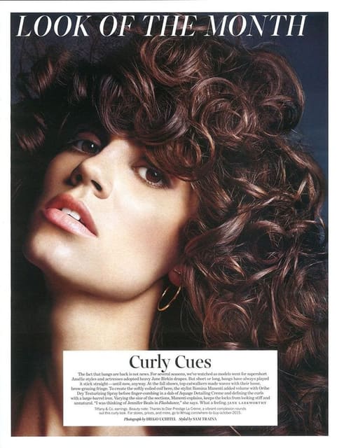 Curly Cues — W Magazine