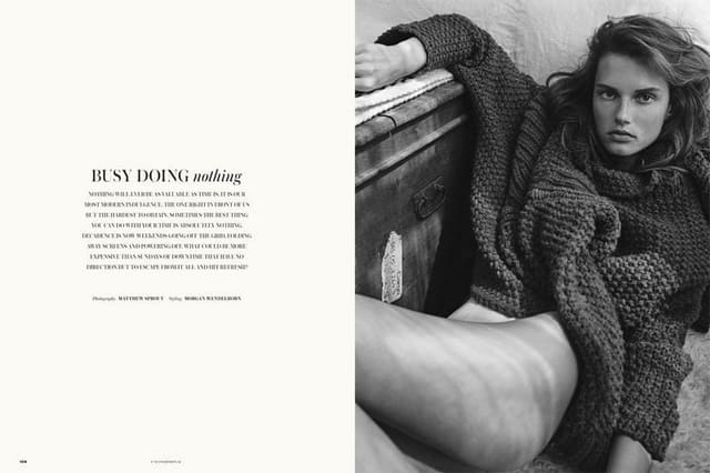 Busy Doing Nothing — Unconditional Magazine