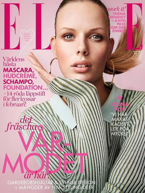 Elle Sweden February 2016 Cover — Elle Sweden