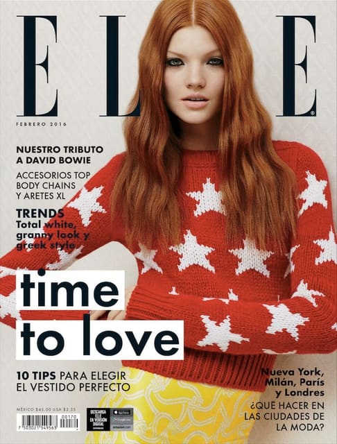 Elle Mexico February 2016 Cover — Elle Mexico