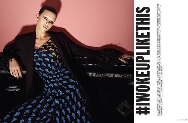 Woke up like this — Marie Claire Russia