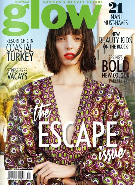Glow Magazine February/March 2016 Cover — Glow Magazine (Canada)