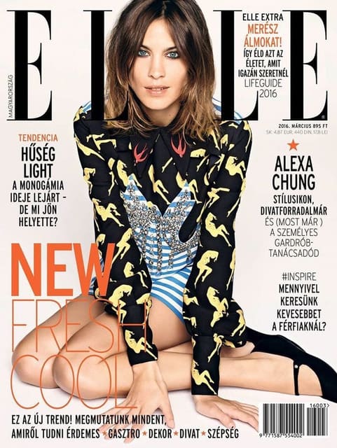 Elle Hungary March 2016 Cover — Elle Hungary