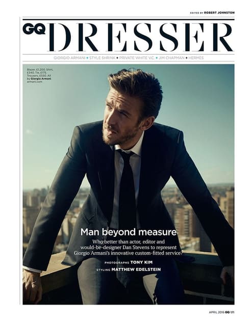 Dan Stevens : Man Beyond Measure for GQ ...