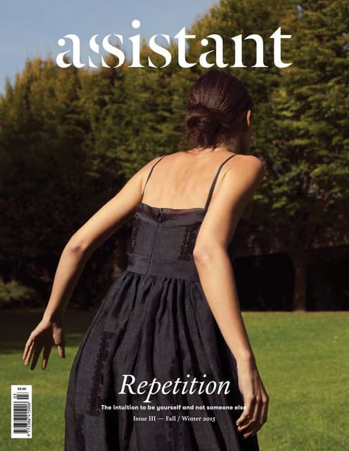 Assistant Magazine FW 15 Cover — Assistant Magazine