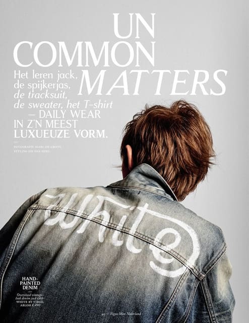 Uncommon Matters — Vogue Netherlands Man