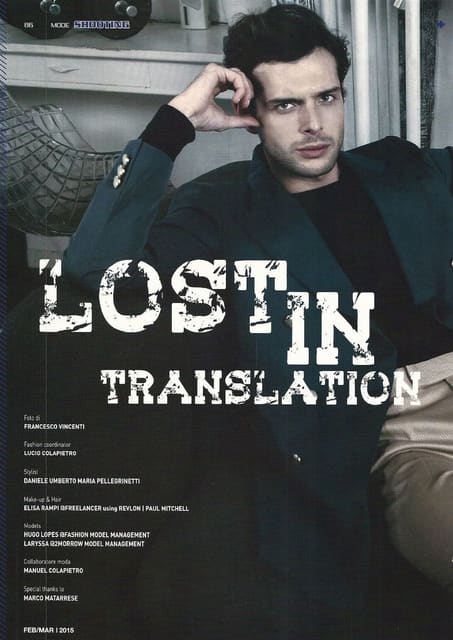 Lost in Translation by Francesco Vincenti — Maxim Italia