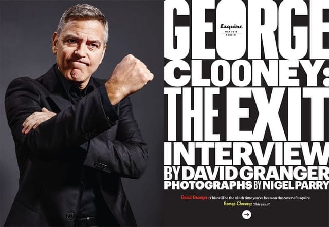 George Clooney: The Exit Interview — Esquire U.S.