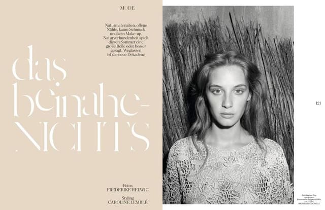 Das beinahe Nichts — L'Officiel Germany