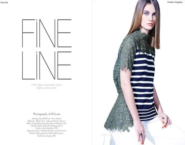 Fine Line for Flawless Magazine