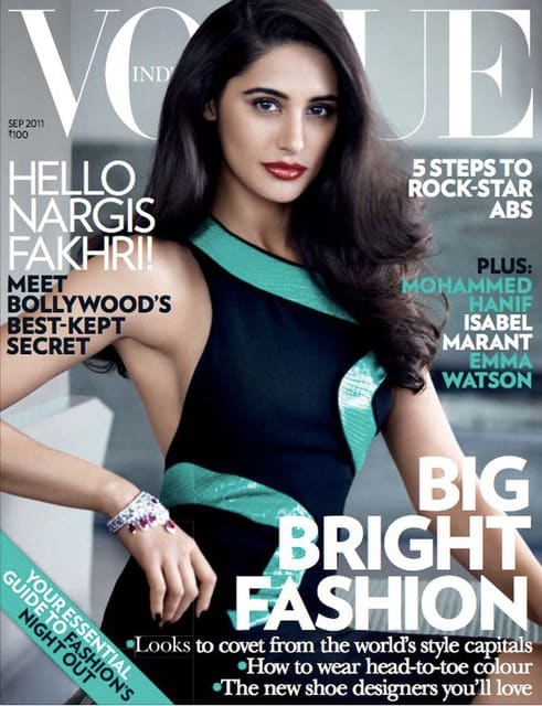 Vogue India September 2011 Cover with Na... — Vogue India