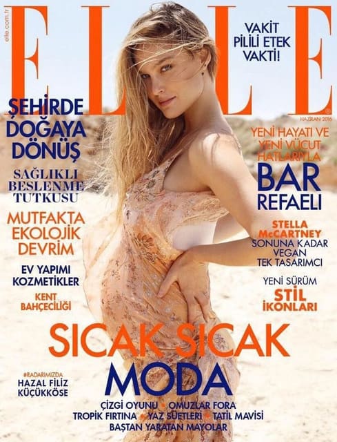Elle Turkey June 2016 Cover — Elle Türkiye