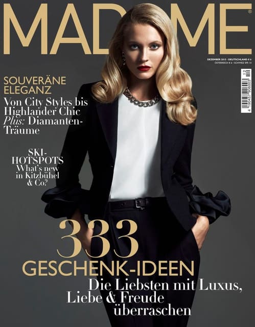 Madame Germany December 2015 Cover — Madame Germany