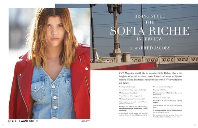 Sofia Richie — VVV Magazine