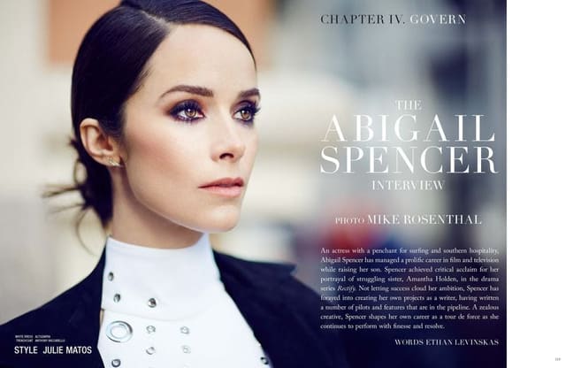 Abigail Spencer by Mike Rosenthal — VVV Magazine