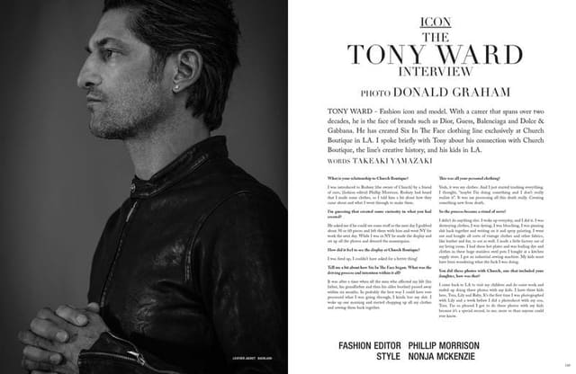 Tony Ward by Donald Graham — VVV Magazine