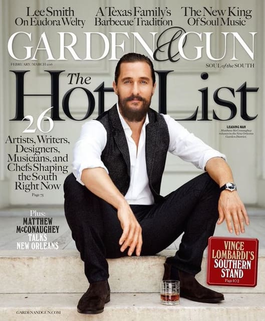 Garden & Gun February/March 2016 Cover