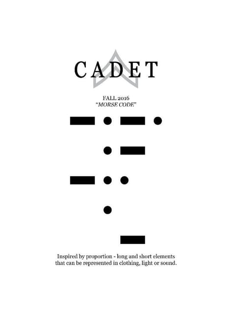 Cadet F/W 2016 Lookbook — Cadet
