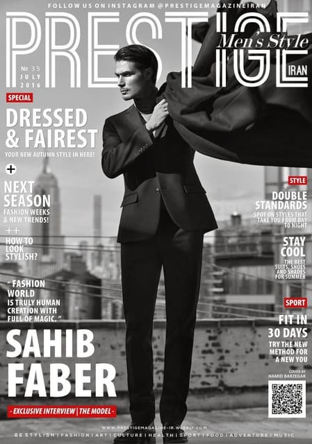 Prestige Iran Menstyle July 2015 Cover