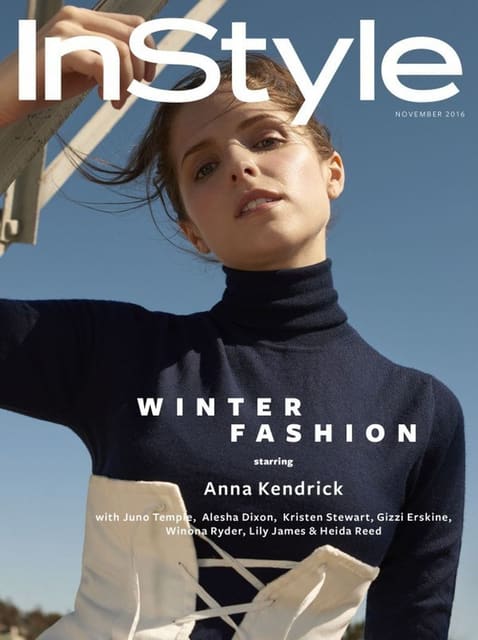 InStyle UK November 2016 Cover — InStyle UK