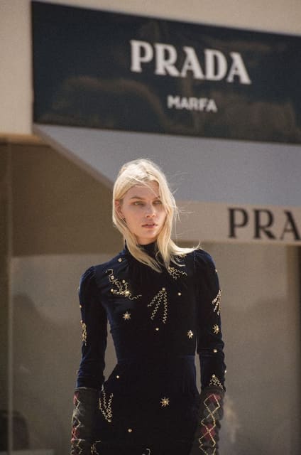 4,6m x 7,6m Special Prada at Prada Marfa... — ODDA Magazine