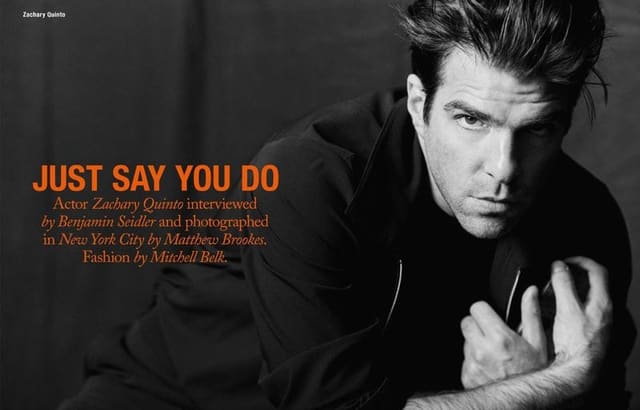 Just Say You Do: Zachary Quinto — Hercules Books