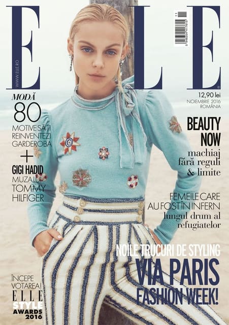 Elle Romania November 2016 Cover — Elle Romania