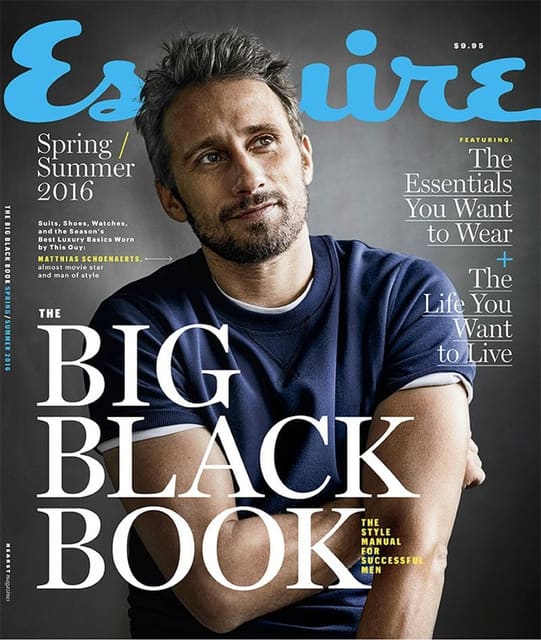 Esquire The Big Black Book S/S 16 Cover — Esquire The Big Black Book