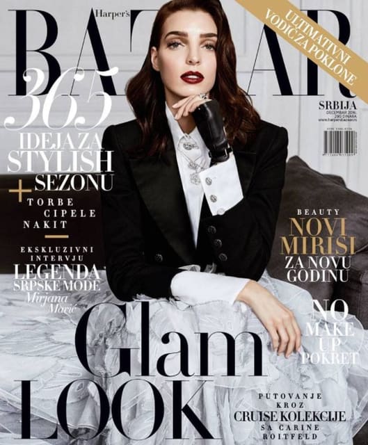 Harper's Bazaar Serbia December 2016 Cov... — Harper's Bazaar Serbia