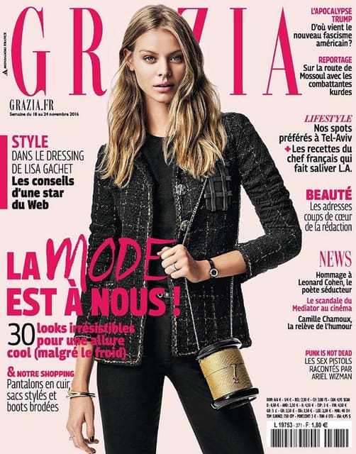 Grazia France November 18th, 2016 Cover... — Grazia France