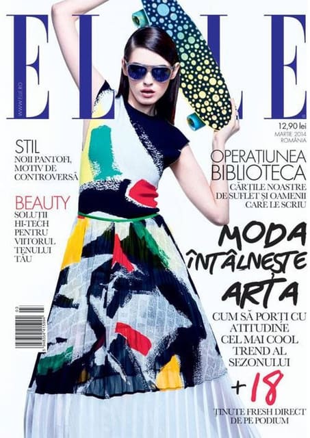 Elle Romania March 2014 Cover by Gabi Hi... — Elle Romania