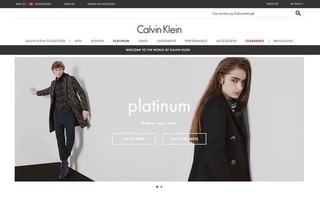 Calvin Klein Platinum - FW16