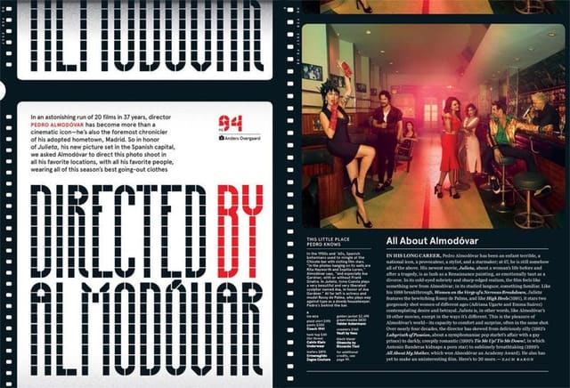 DIRECTED BY ALMODÓVAR — GQ Magazine U.S.