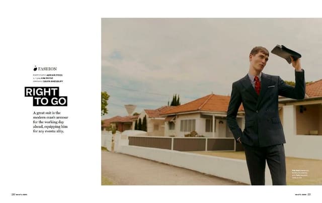Right to Go for Men's Style Australia