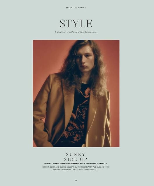 Style - Sunny Side Up — Essential Homme