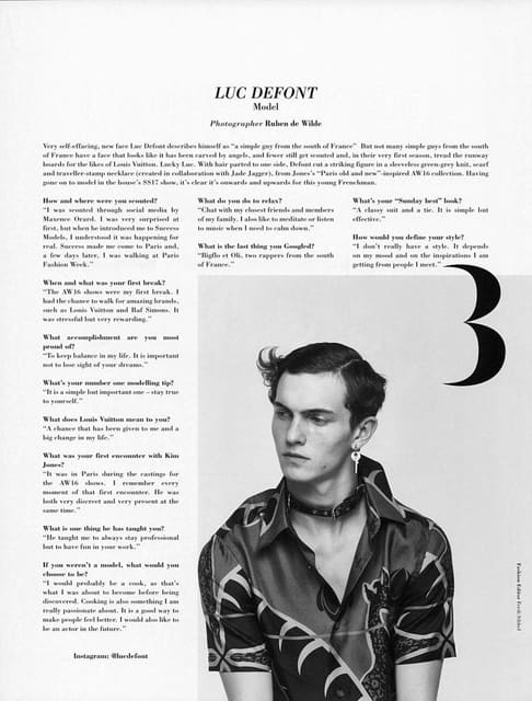Luc Defont — 10 Men Magazine