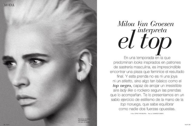 Milou van Groesen interpreta el top — Telva