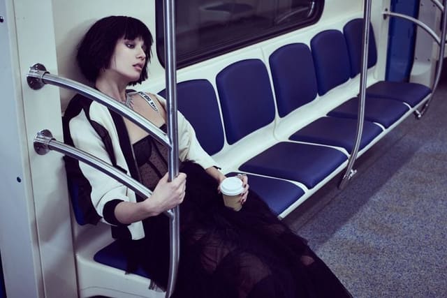 Subway with actress Natalia Berger — Tatler Russia