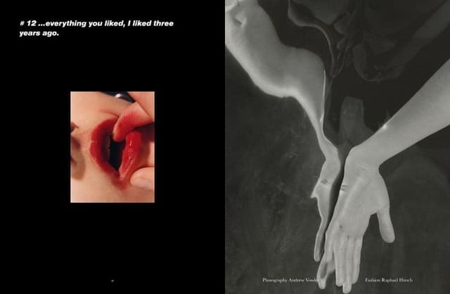 Everything you liked, I liked three year... — Hearts Magazine