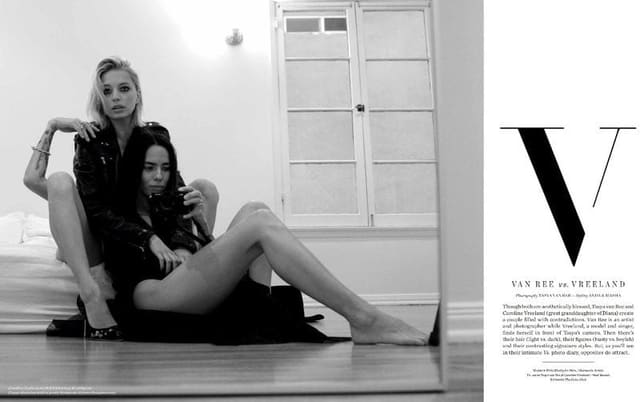 TASYA VAN REE VS. CAROLINE VREELAND — Vs. Magazine