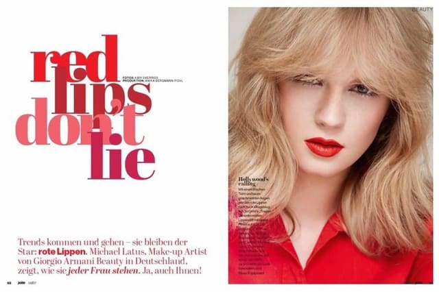 Red Lips don't lie — Jolie Magazine