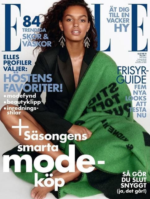 Elle Sweden October 2017 Cover — Elle Sweden