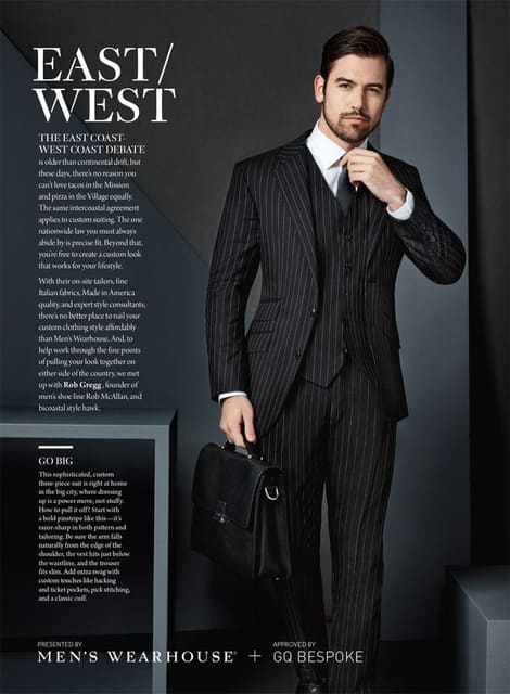 Men's Wearhouse: East / West — GQ Magazine U.S.