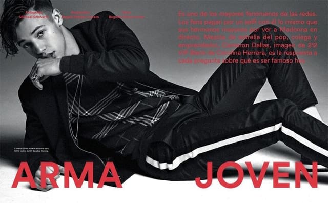 Arma Joven: Cameron Dallas — El Pais Icon Magazine