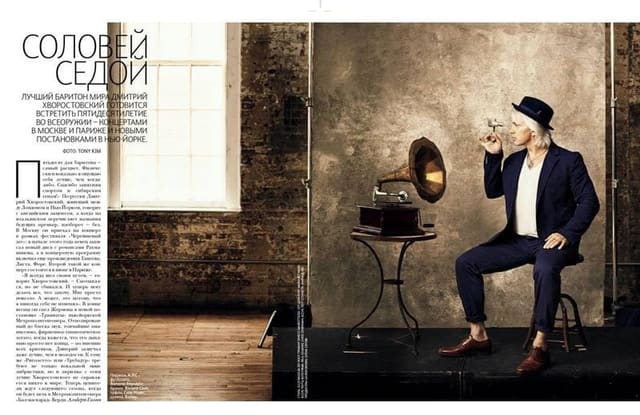 Grey-haired nightingale with Dmitry Khvo... — Vogue Russia