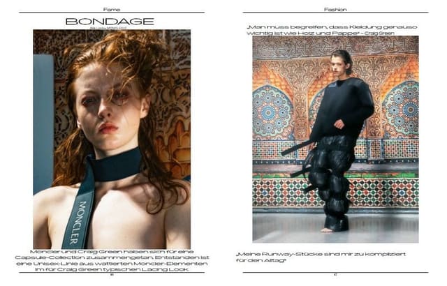 BONDAGE by CRAIG GREEN + Moncler — Interview Germany